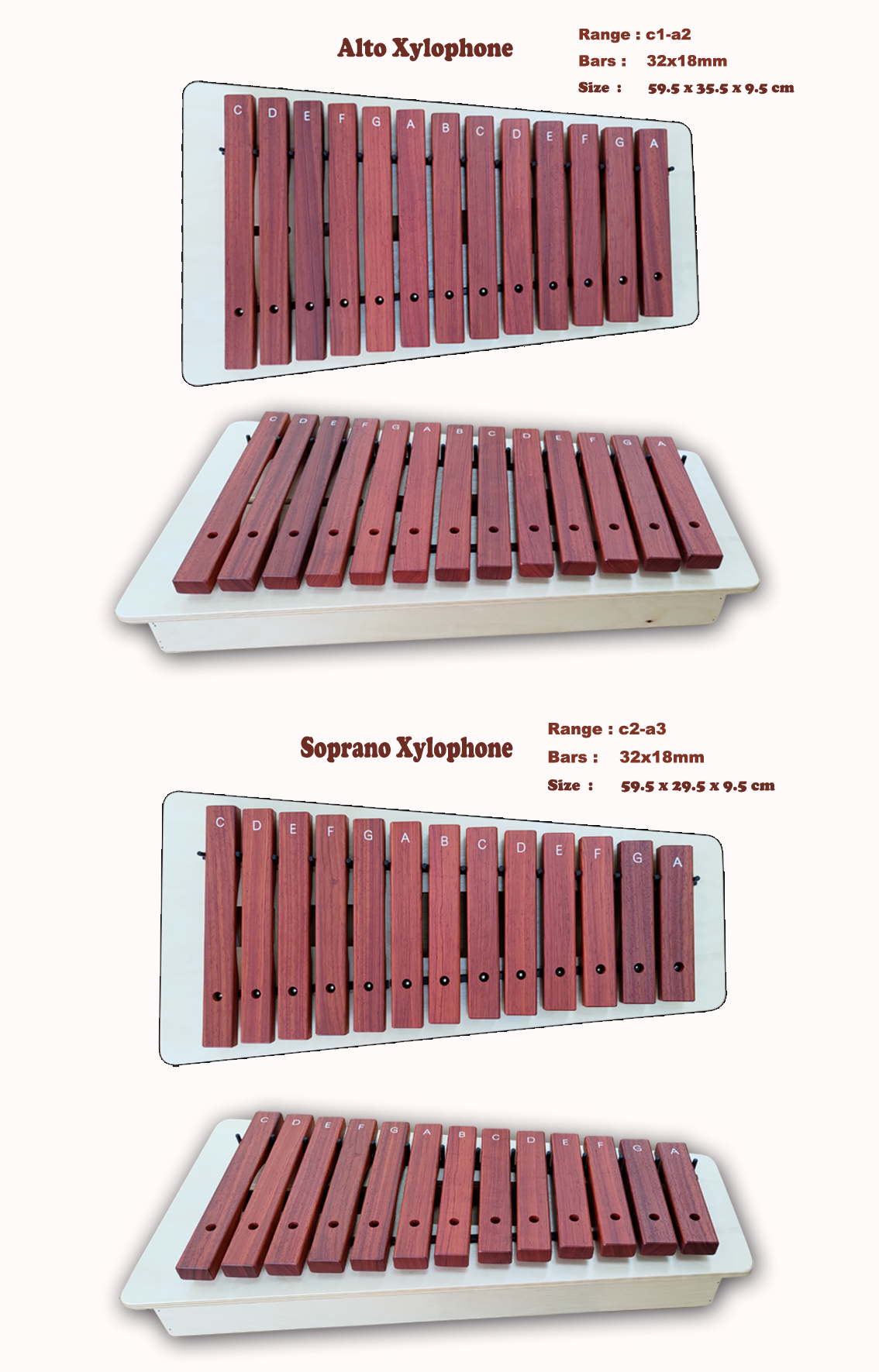 Alto & Soprano Xylophone